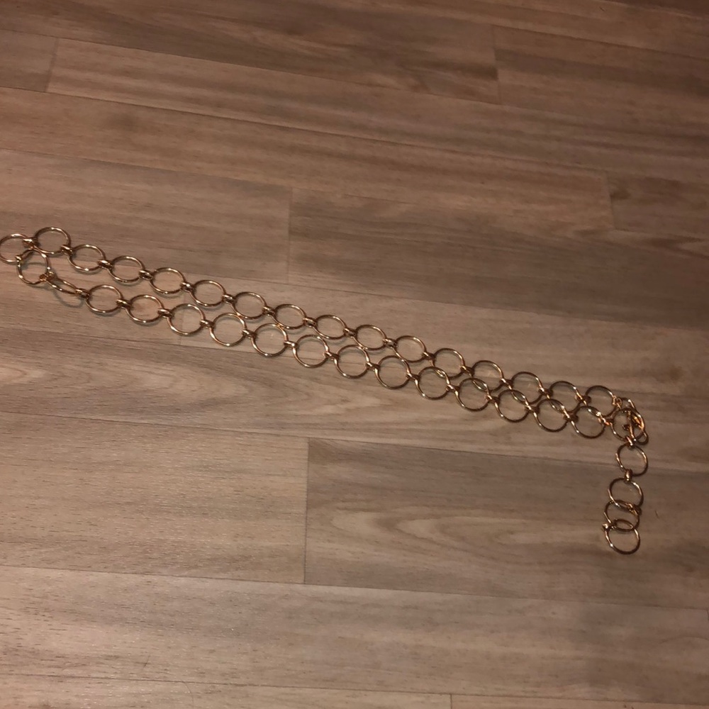 gold chain link belt